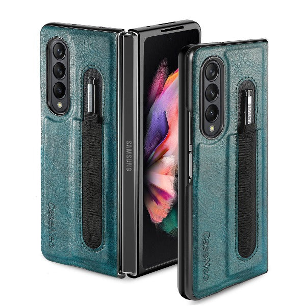 Anti-fall Protective Cover Phone Case with Pen Slot for Samsung Galaxy Z Fold 3