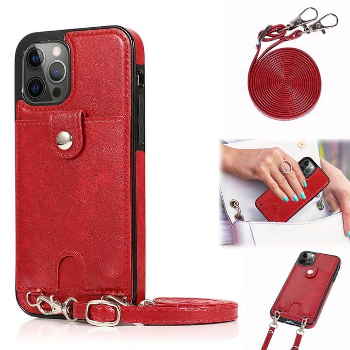 Crossbody Phone Case Wallet Cell Phone Wallet Purse Card Holder Case for iPhone-popmoca-Phone Case Wallet 