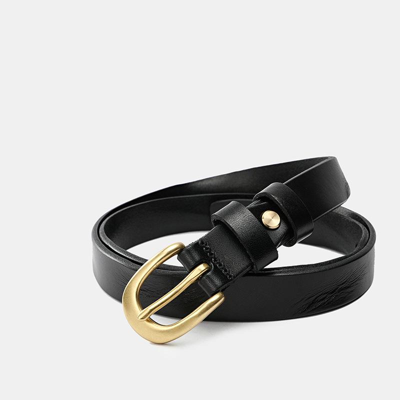 Milo-Women's Brass Buckle Retro Leather Belt-B-popmoca-Belts 