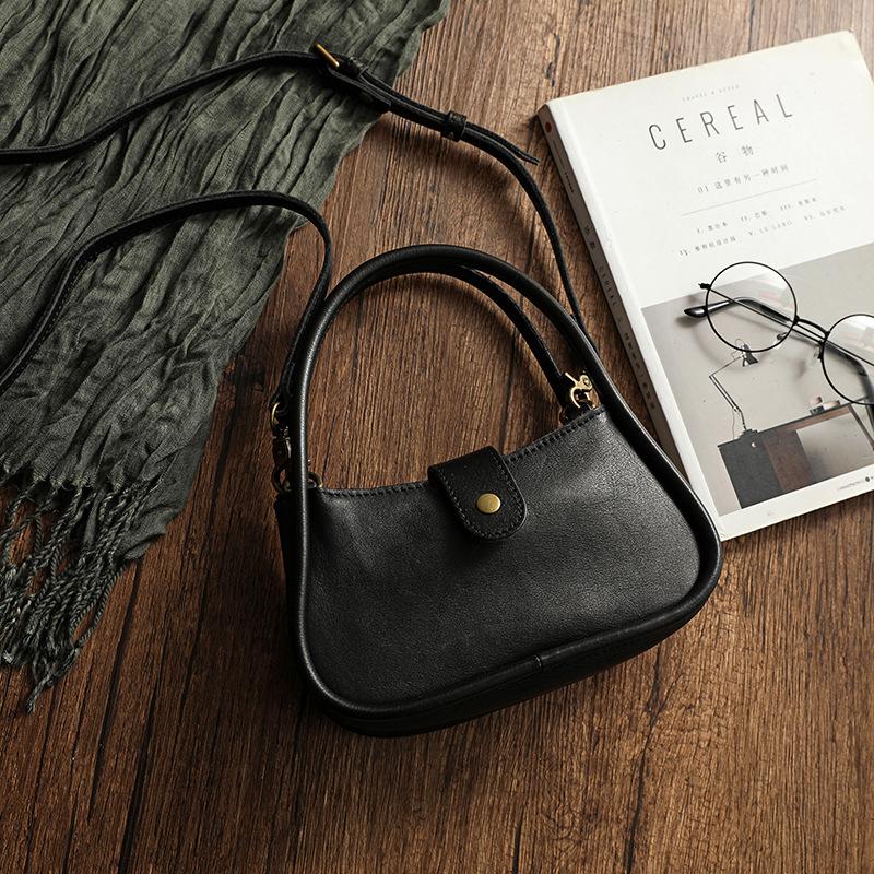 Cyrilla Retro Handmade Leather Crossbody Bag-popmoca-Crossbody Bags 