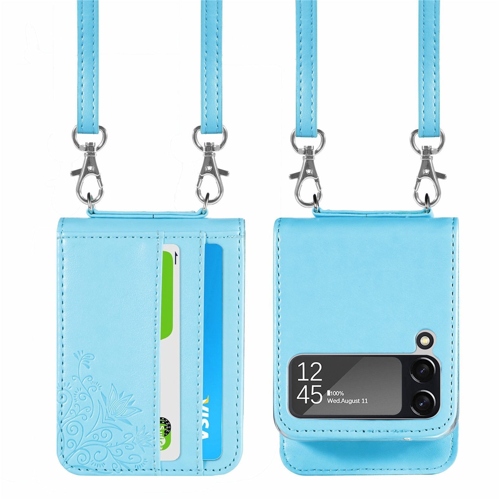 Crossbody Phone Case Wallet For Samsung Galaxy Z Flip 3-popmoca-Phone Case Wallet 