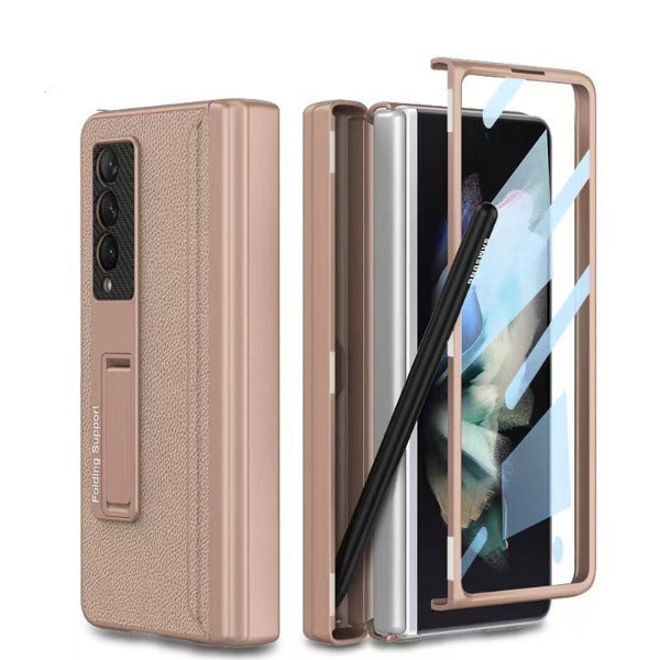 Samsung Z Fold 3 Phone Case Magnetic Suction Hinge Protection All-In-One Pen Slot
