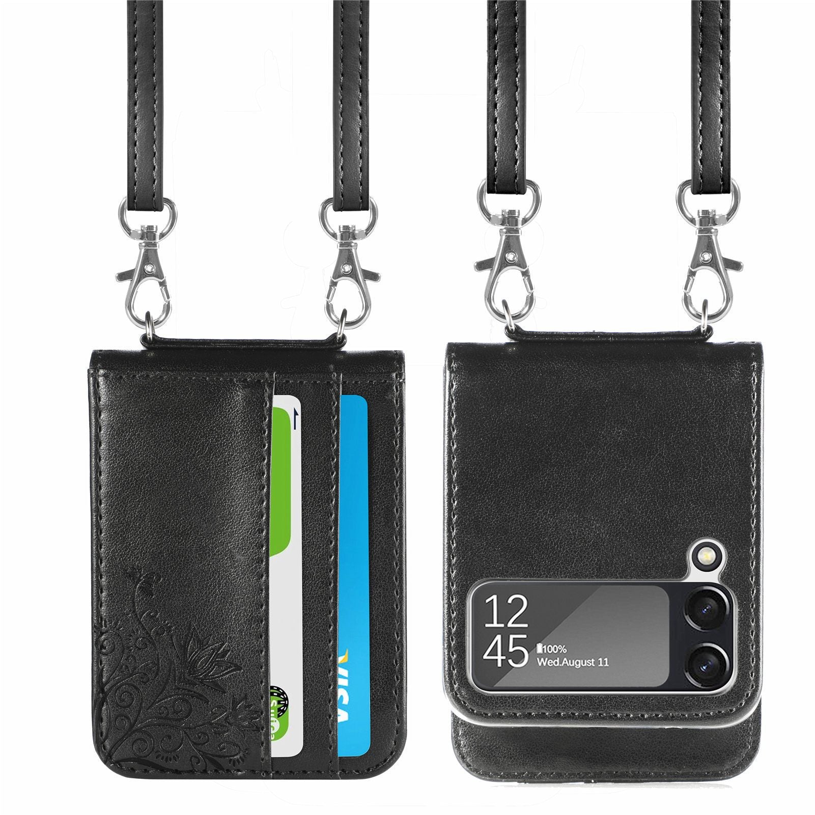 Crossbody Phone Case Wallet For Samsung Galaxy Z Flip 3-popmoca-Phone Case Wallet 