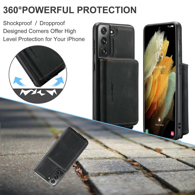 Detachable Magnetic Protective Phone Wallet Case with Card Holder For iPhone 13,  iPhone 13 Pro,  iPhone 13 ProMax,  iPhone 13 Mini