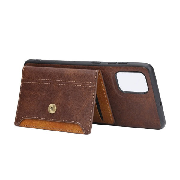 Phone Case Wallet with External Card Pocket for Samsung