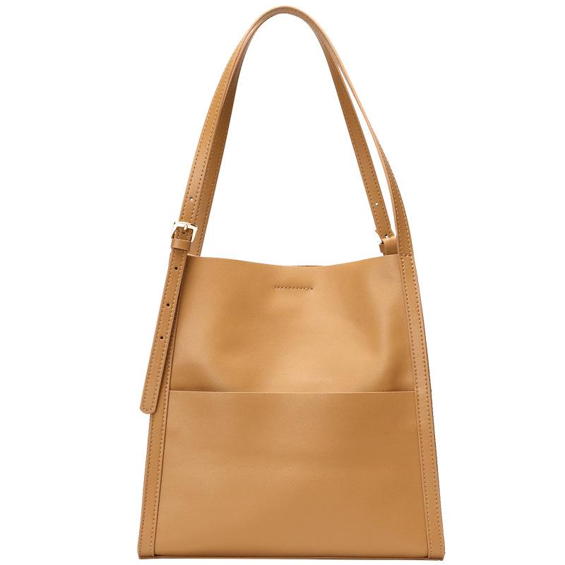Designer Large Capacity Leather Tote-popmoca-Crossbody Bags 