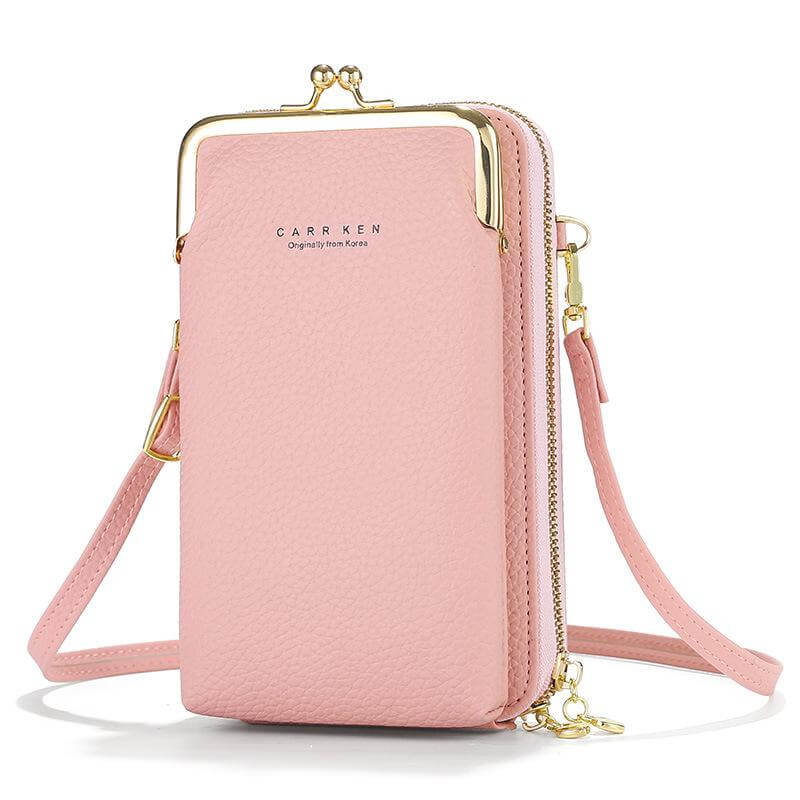 Multifunctional Large Capacity Kiss-Lock Crossbody Cell Phone Bag Cell – popmoca Multifunctional Large Capacity Kiss-Lock Crossbody Cell Phone Bag Cell – popmoca