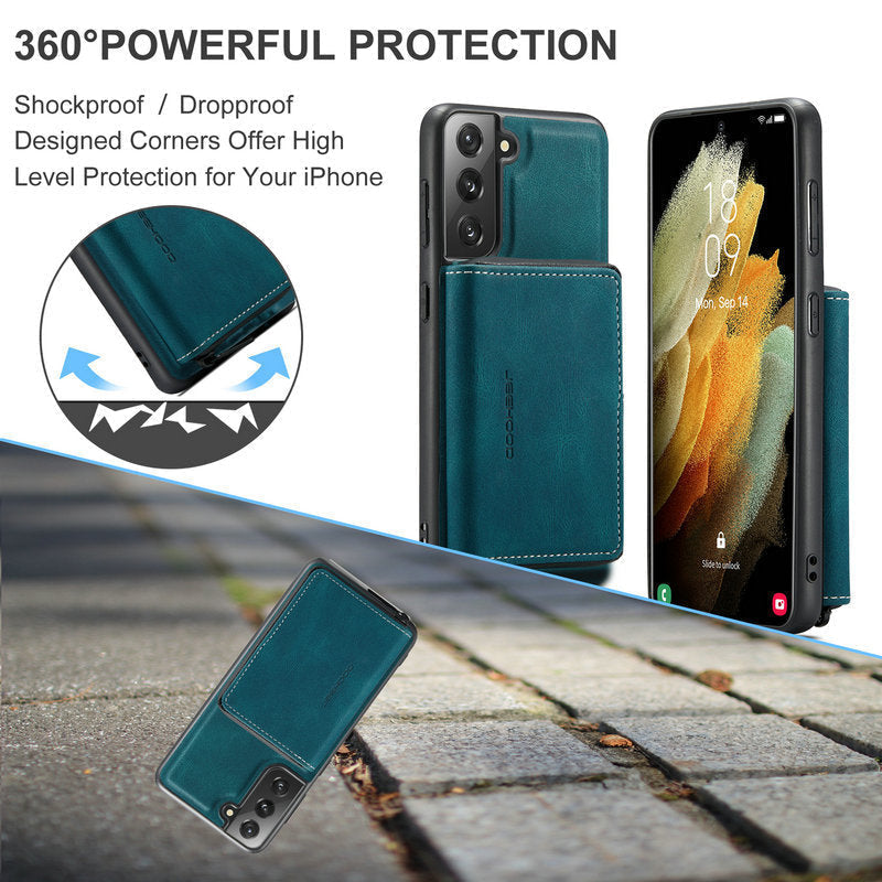 Detachable Magnetic Protective Phone Wallet Case with Card Holder For iPhone Series