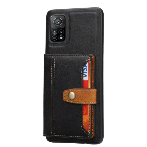 Phone Case Wallet with External Card Pocket for Samsung