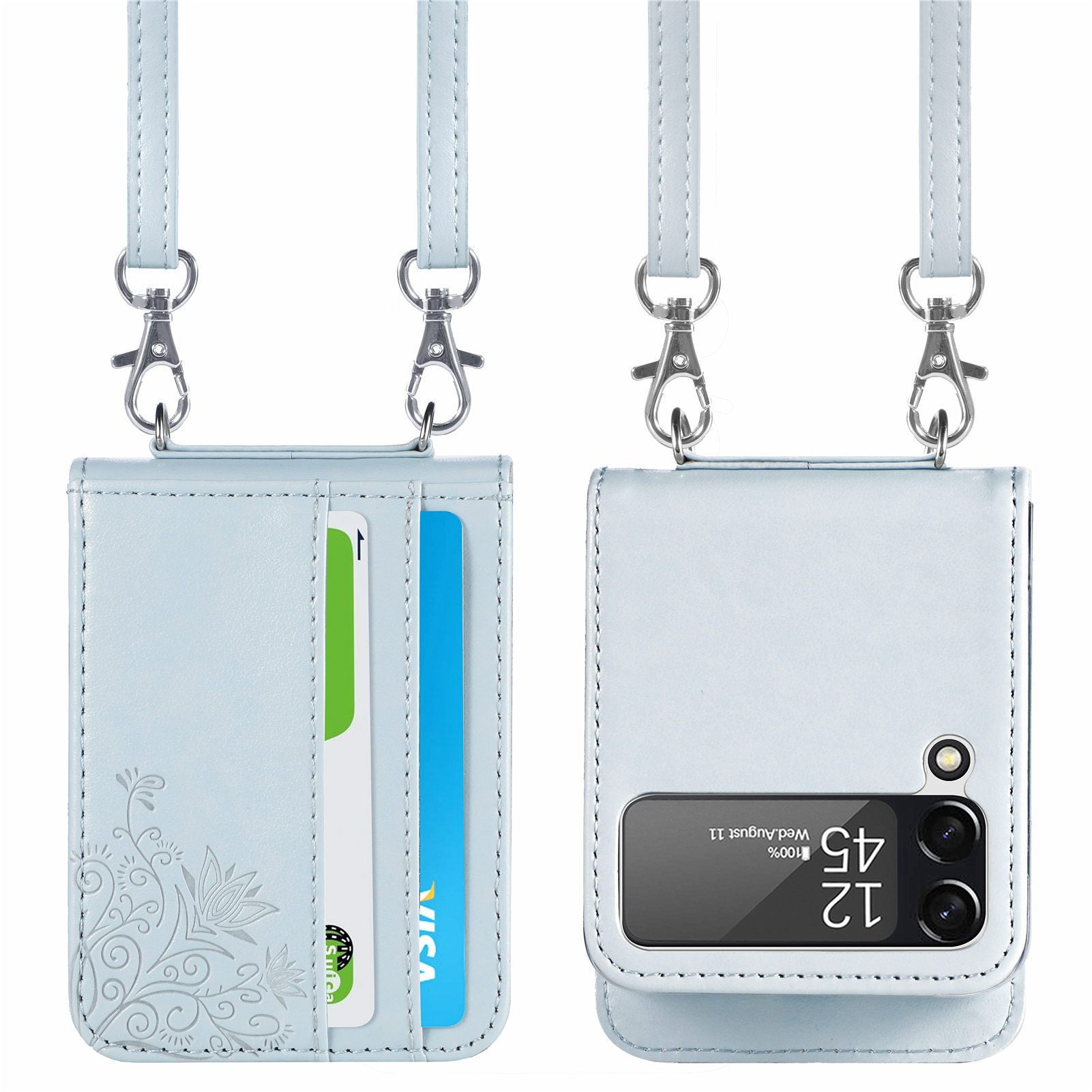 Crossbody Phone Case Wallet For Samsung Galaxy Z Flip 3