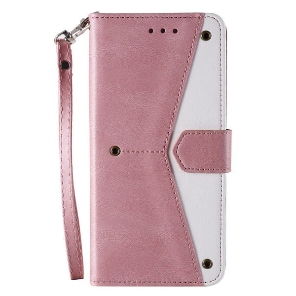 Samsung Galaxy S21 S22 Splicing Phone Case Wallet with Card Holder