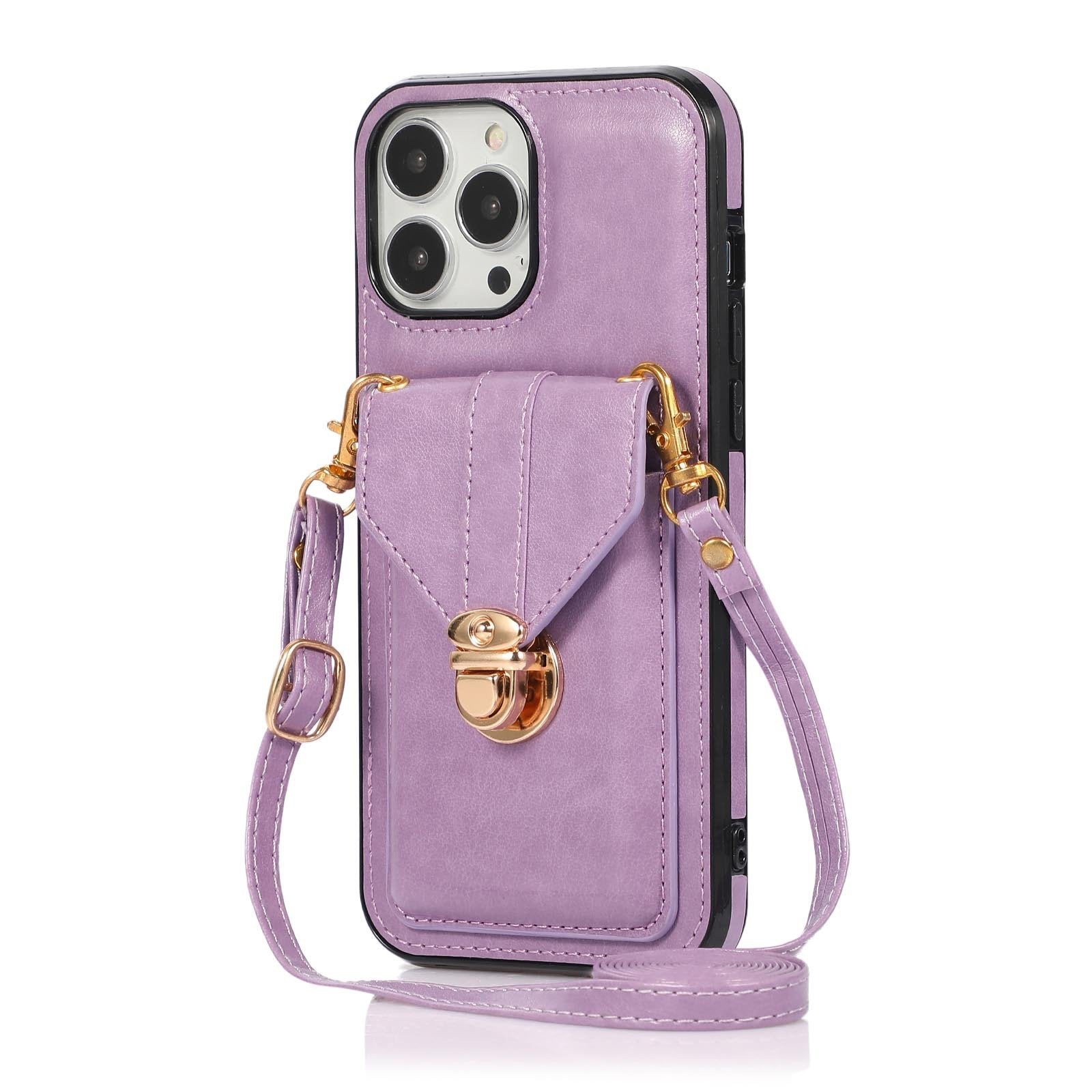 Crossbody Phone Case Wallet Cell Phone Wallet Purse for iPhone-popmoca-Phone Case Wallet 