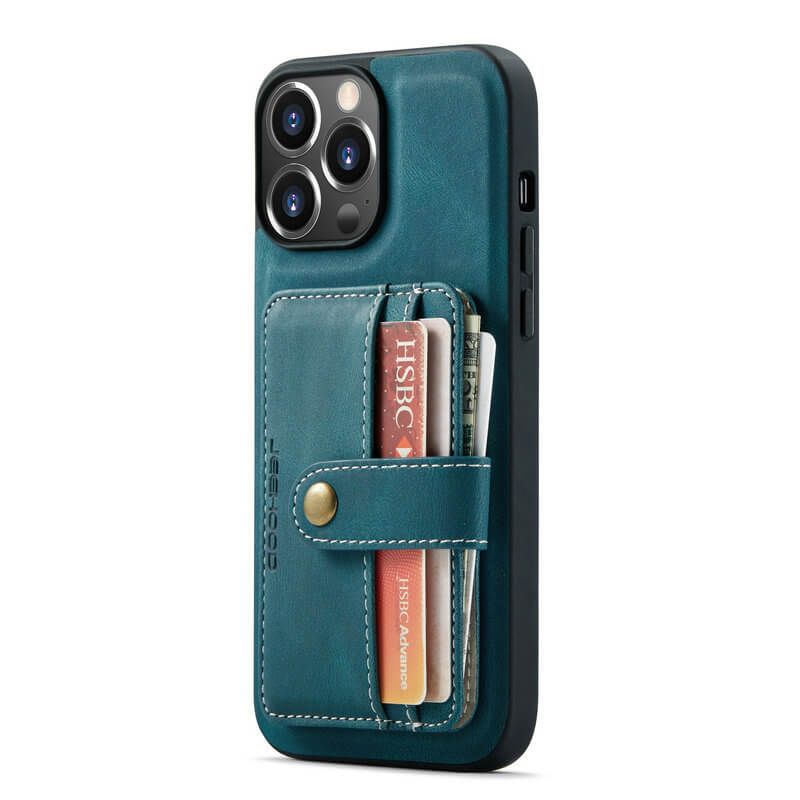 RFID Detachable Magnetic Protective Phone Wallet Case with Card Holder For iPhone 13,  iPhone 13 Pro,  iPhone 13 ProMax,  iPhone 13 Mini