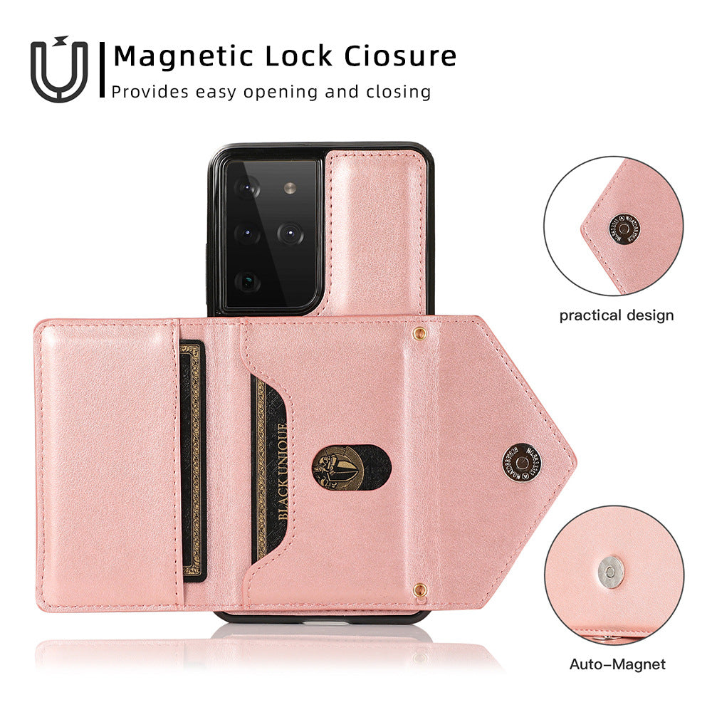 Multi-functional Crossbody Phone Case Wallet Cell Phone Wallet Purse for Samsung-popmoca-Phone Case Wallet 
