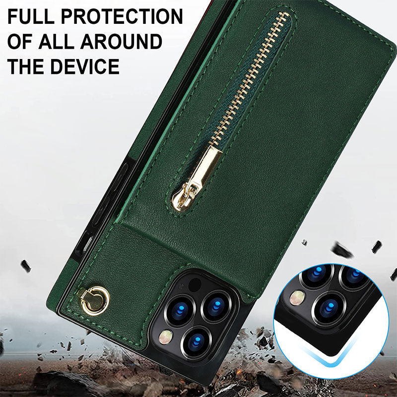 Functional Crossbody Phone Case Wallet with Card Holder For iPhone 14 Series