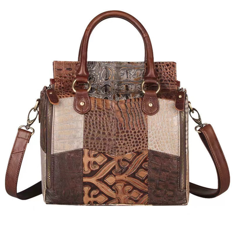 Aniceta Large Capacity Multifunction Leather Handbags Crossbody Bag