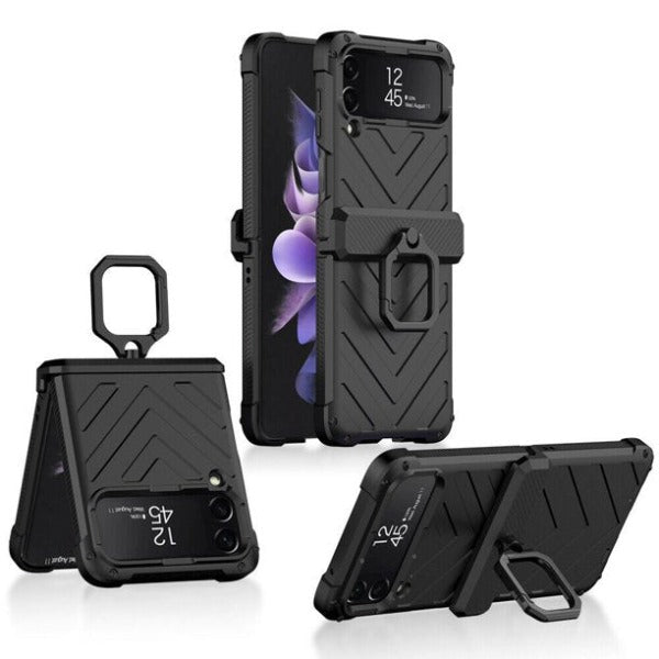 Samsung Z Flip 3 Anti-fall Protective Phone Case with Ring