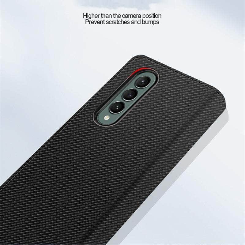 Galaxy Z Fold 3 5G Magnetic Flip Wallet Case-popmoca- 