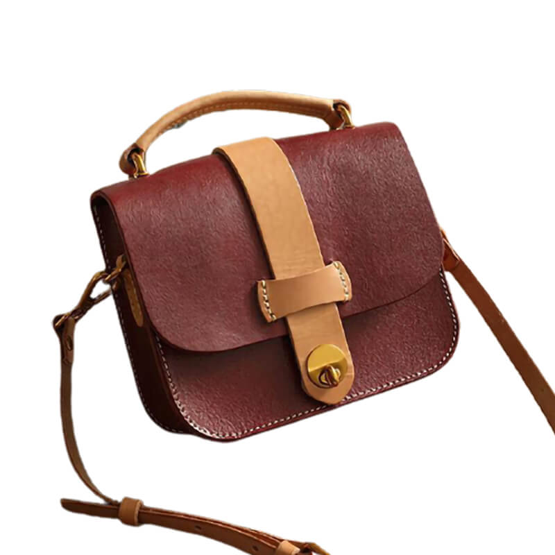 Colette Leather Retro Crossbody Shoulder Bag-popmoca-Crossbody Bags 