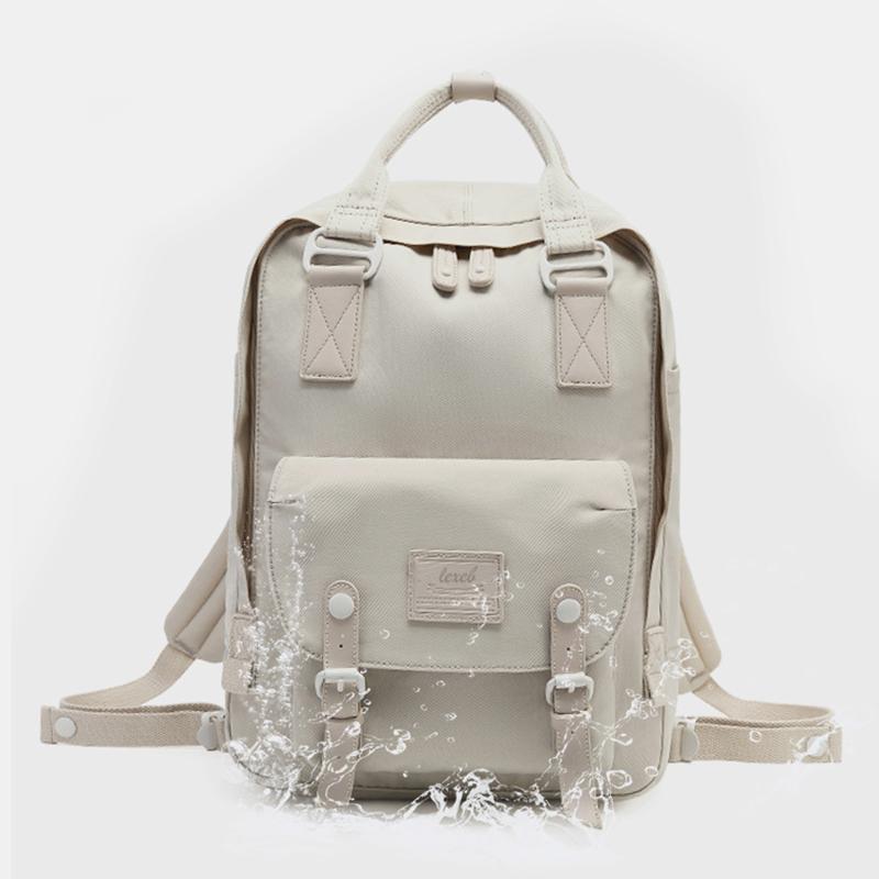 Waterproof College Style Vintage Travel Backpack-popmoca-Backpacks 