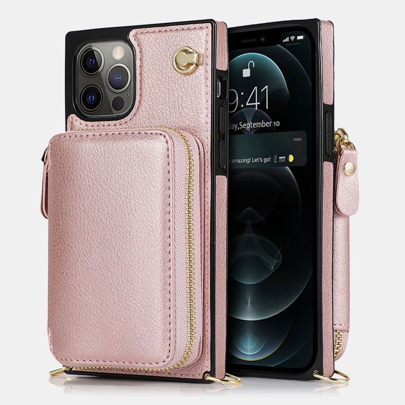 Multifunctional Phone Case Wallet Card Holder Crossbody Bag For iPhone – popmoca Multifunctional Phone Case Wallet Card Holder Crossbody Bag For iPhone – popmoca