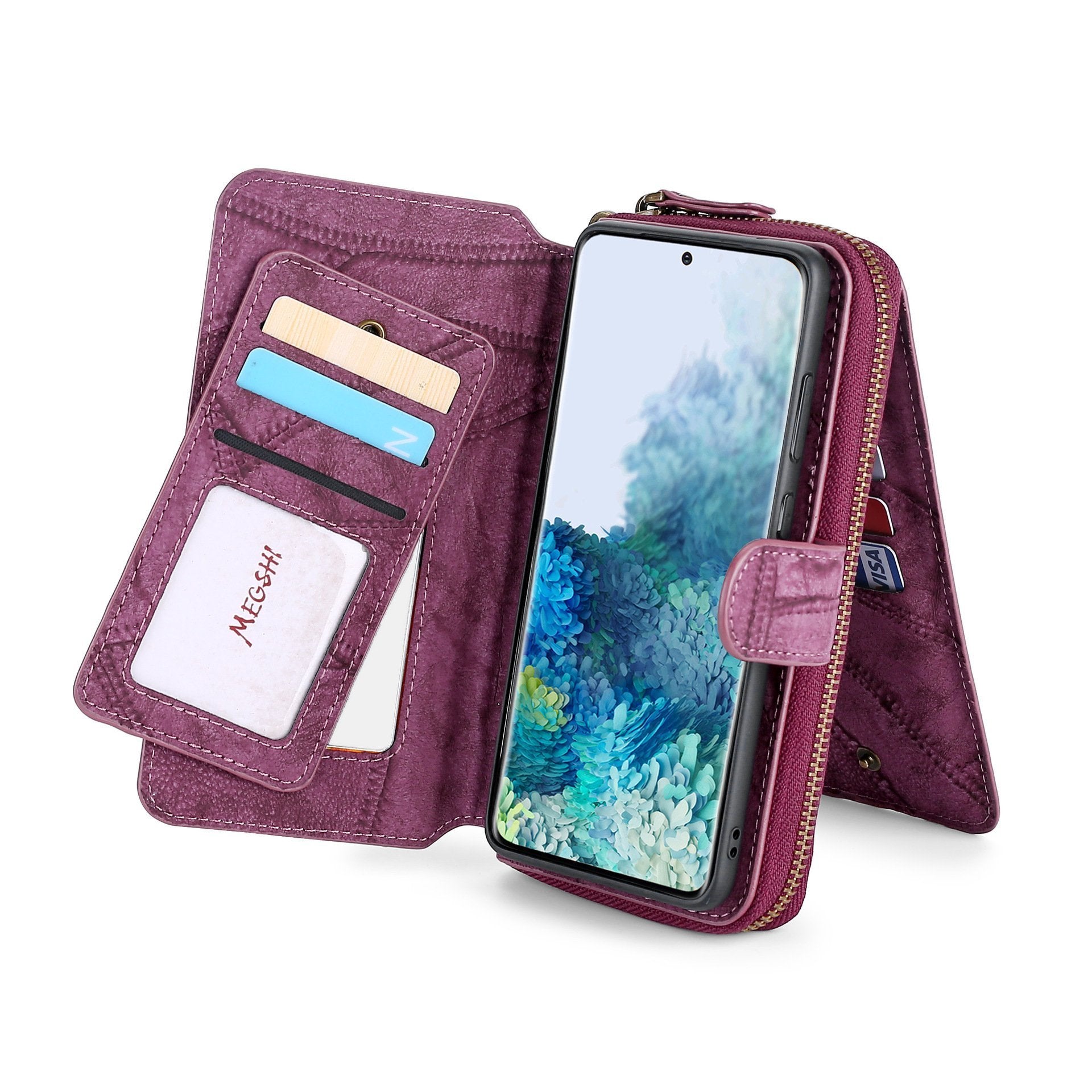 Elite Multi-functional Leather Phone Case Wallet Cell Phone Wallet Purse for iPhone-popmoca-Phone Case Wallet 