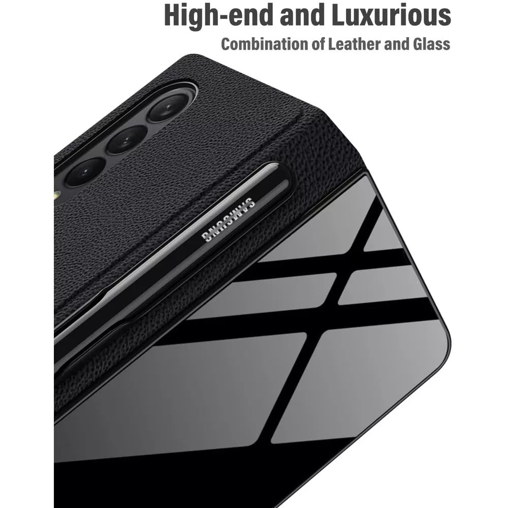 Samsung Galaxy Z Fold 3 Full Body Cover Hinge Protection Case with S Pen Slot-popmoca-Mobile Phone Cases 