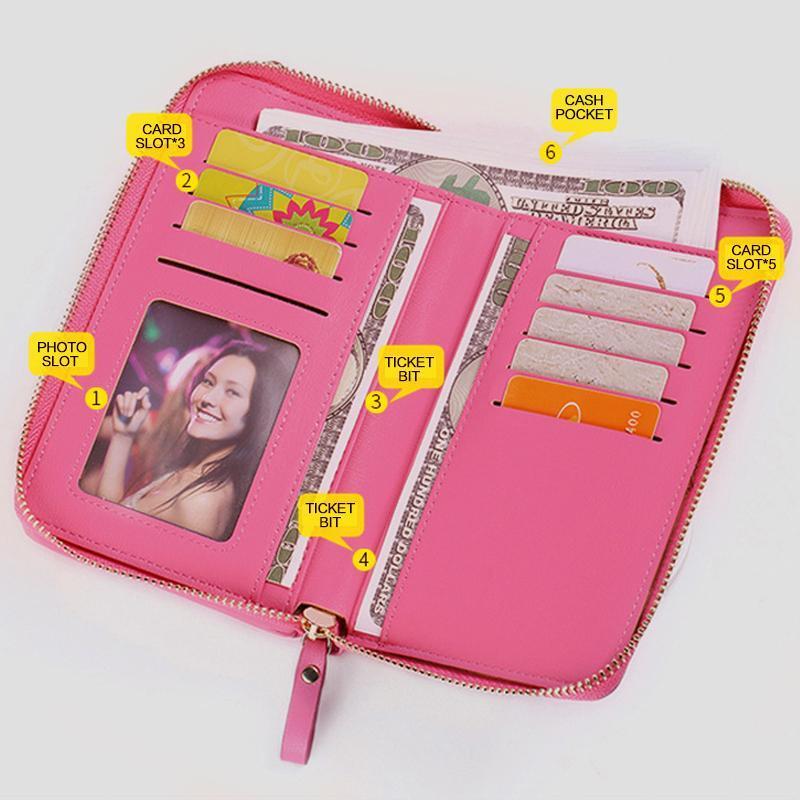 Multifunctional Large Capacity Kiss-Lock Crossbody Phone Bag Cell Phone Wallet Purse-popmoca-Crossbody Phone Bags 