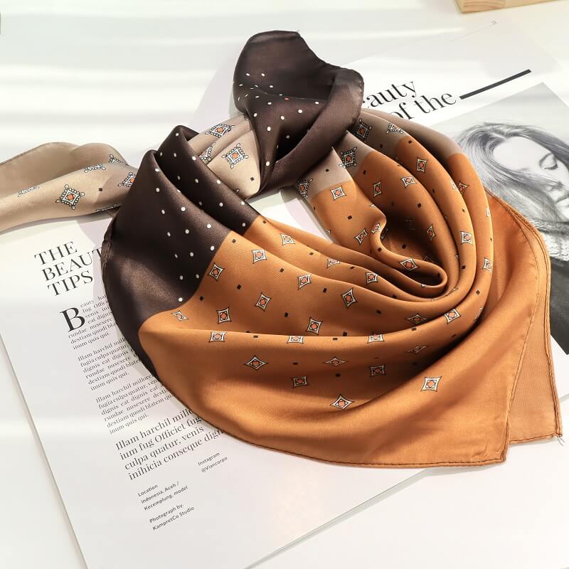 Silk Scarf- Mocca-popmoca-silk scarf 
