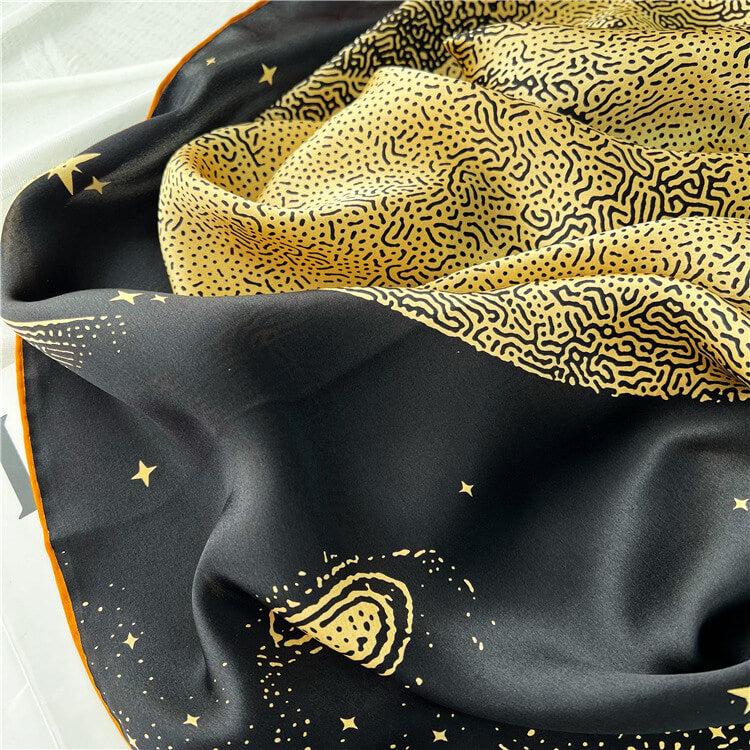 Silk Scarf- Moonlight-popmoca-silk scarf 