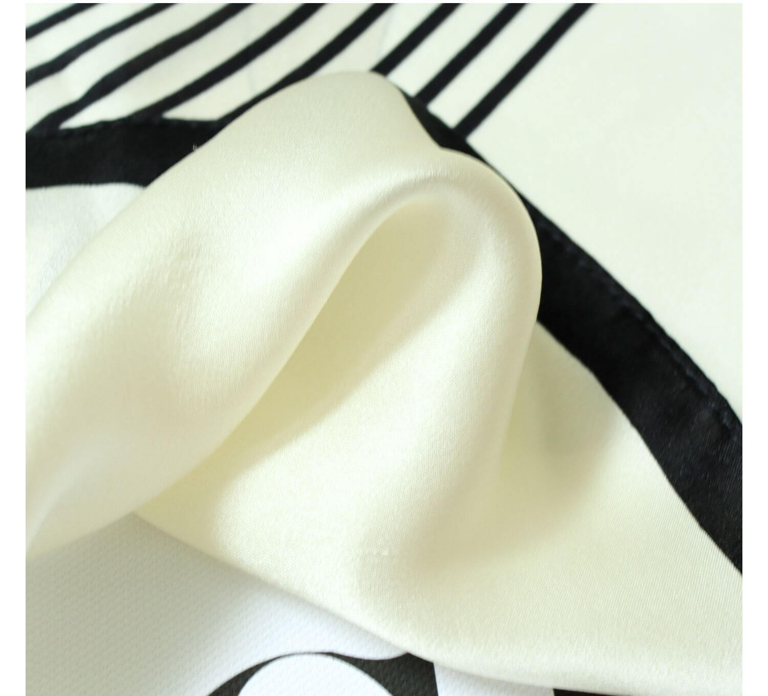 Silk Scarf- Stripes-popmoca-silk scarf 