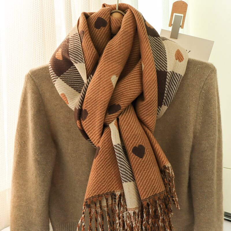 Winter Scarf- Sweet-popmoca-silk scarf 