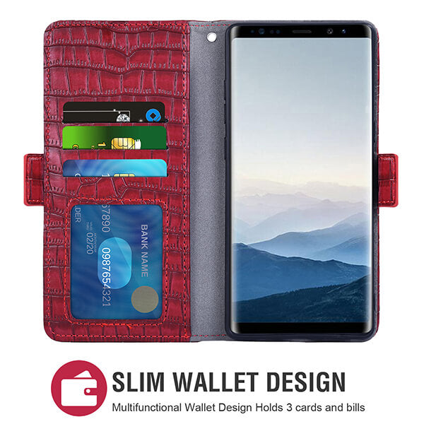 Samsung Galaxy Z Fold 3 Phone Case Wallet with Card Holder and Wrist Strap