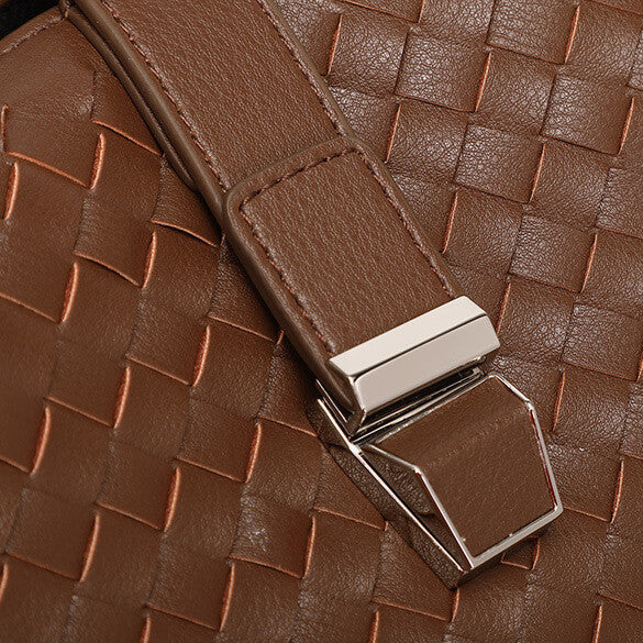 Woven Pattern Designer Leather Crossbody bag