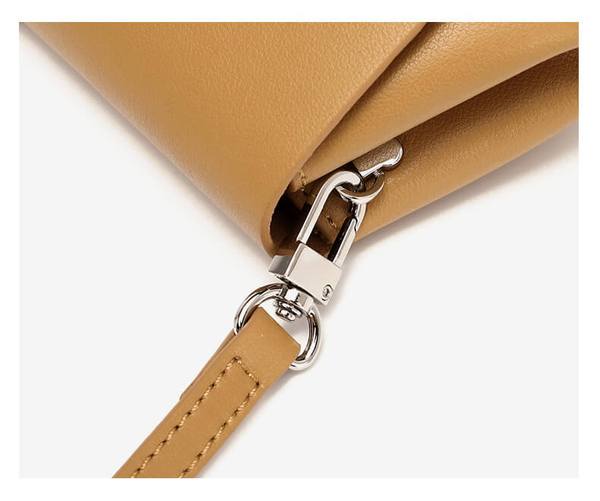 Designer Leather Dumpling Crossbody Bag-popmoca-Crossbody Bags 