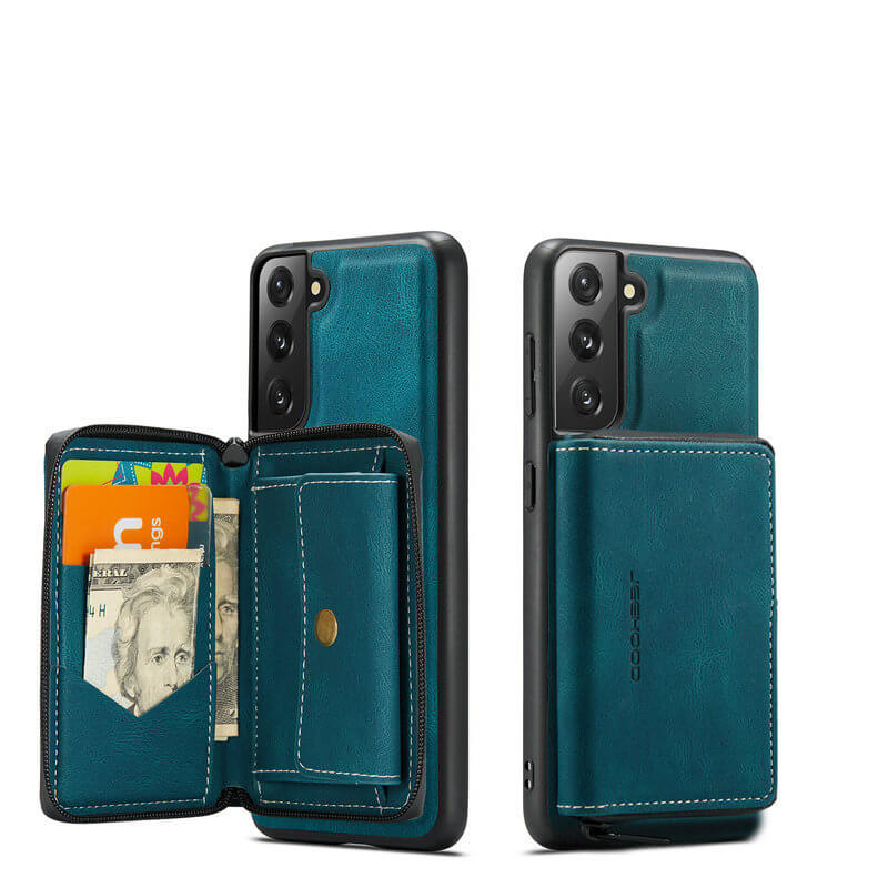 Samsung Galaxy Series Detachable Magnetic Protective Phone Wallet Case with Card Holder