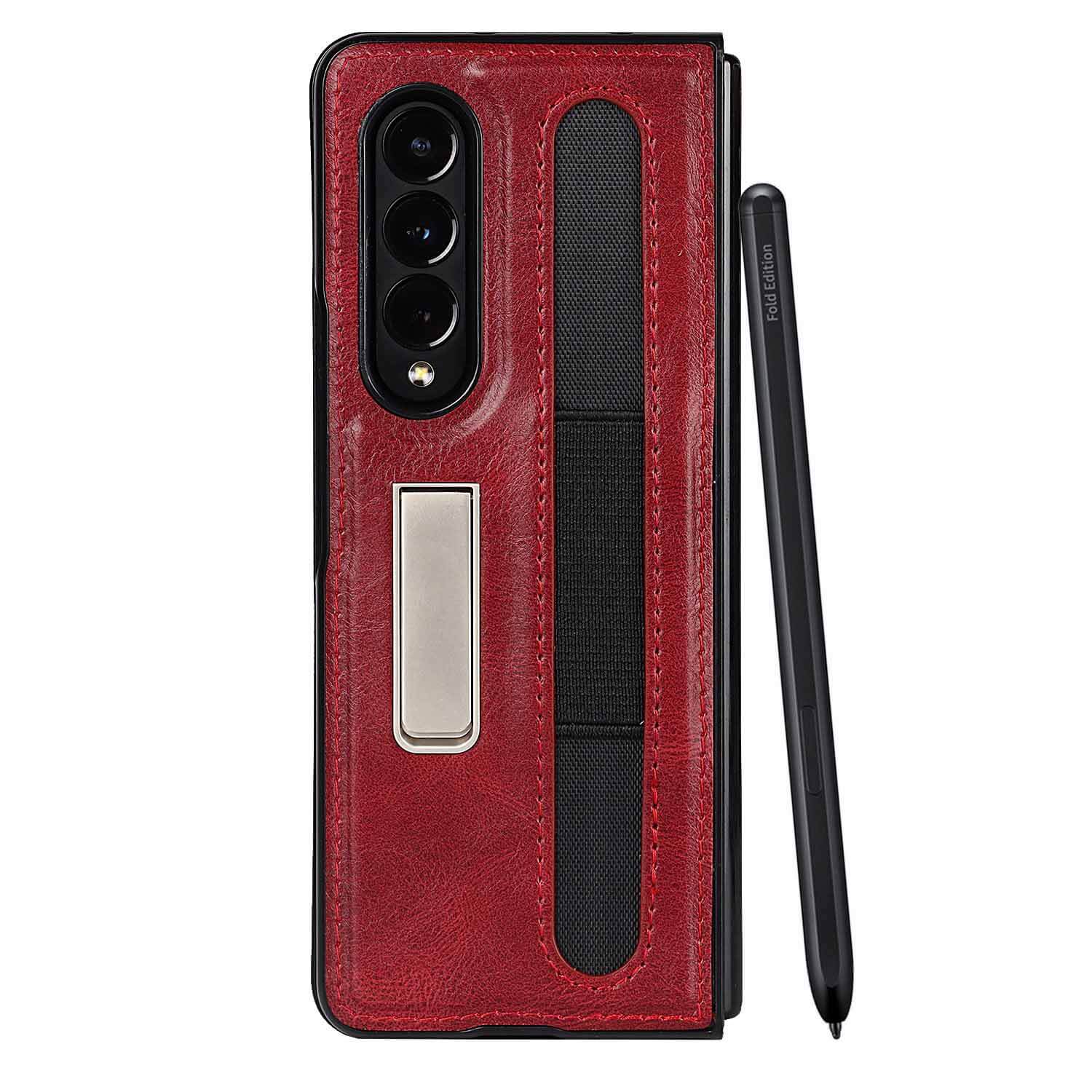 Samsung Galaxy Z Fold 3 Phone Case with S Pen Slot and Kickstand (S-Pen is not Included)-popmoca-Phone Case Wallet 