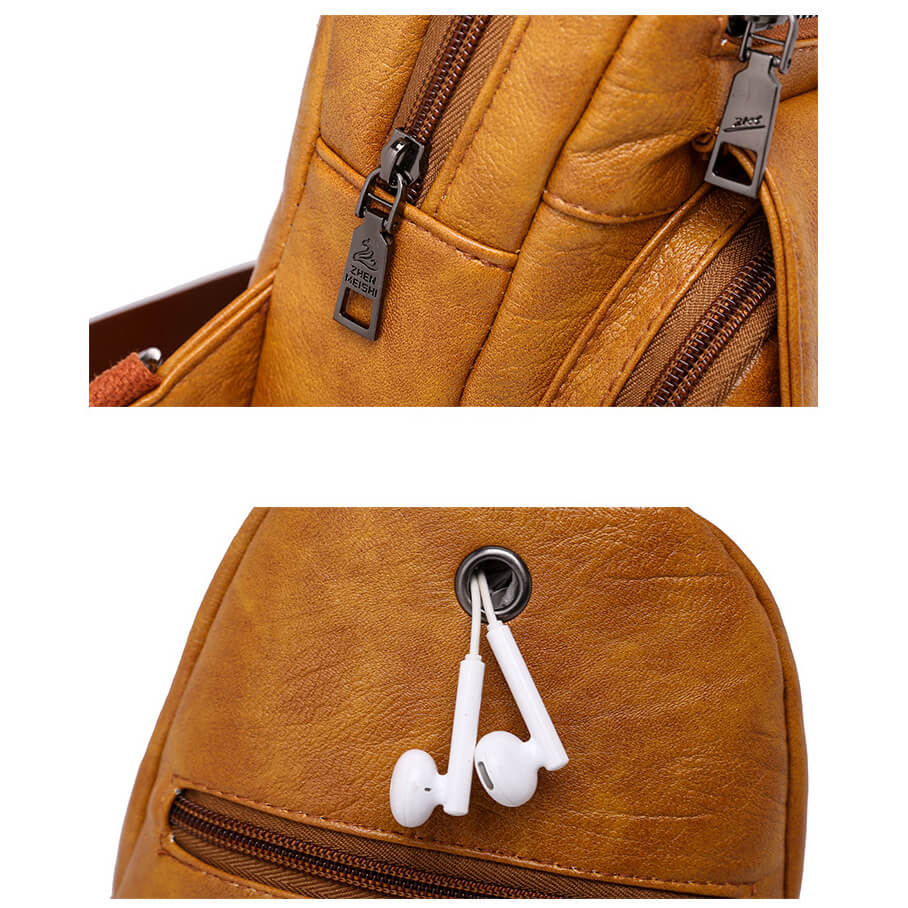 Vintage Multi Pockets Sling Bag