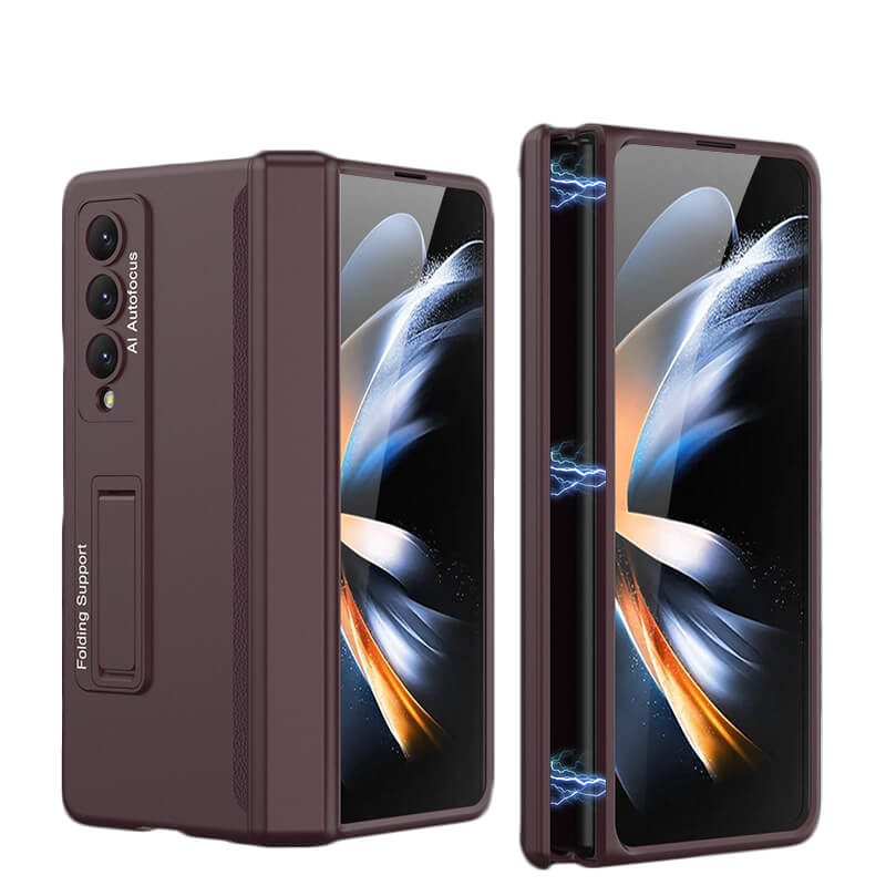 Samsung Galaxy Z Fold 4 Shockproof Case with Magnetic Hinge Protection and Adjustable Kickstand