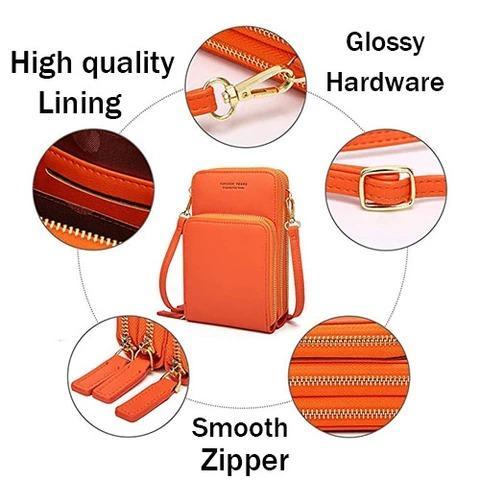 Compatible with Cell Phone Bag, Multi-Pocket Crossbody Pouch with