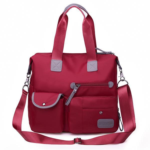 Women Waterproof Large Capacity Oxford Shoulder Bag Handbag Crossbody Bags - popmoca