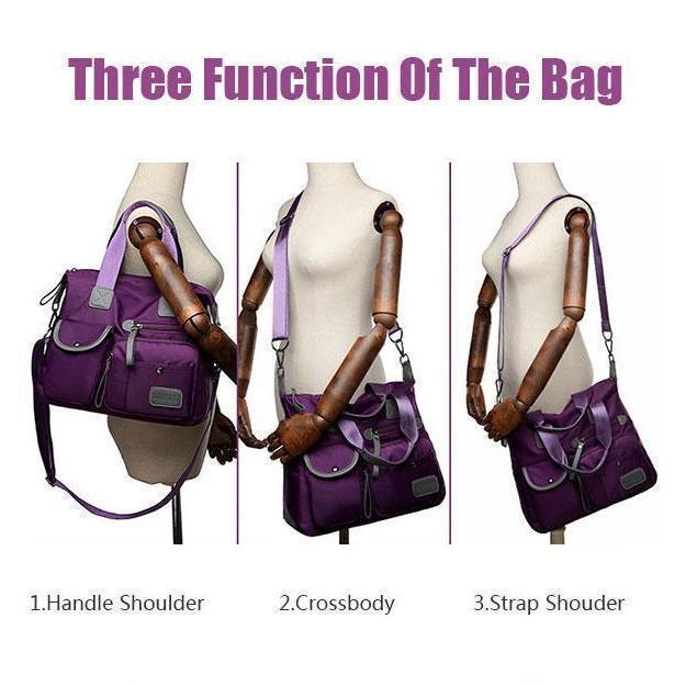 Women Waterproof Large Capacity Oxford Shoulder Bag Handbag Crossbody Bags-popmoca-Crossbody Bags 