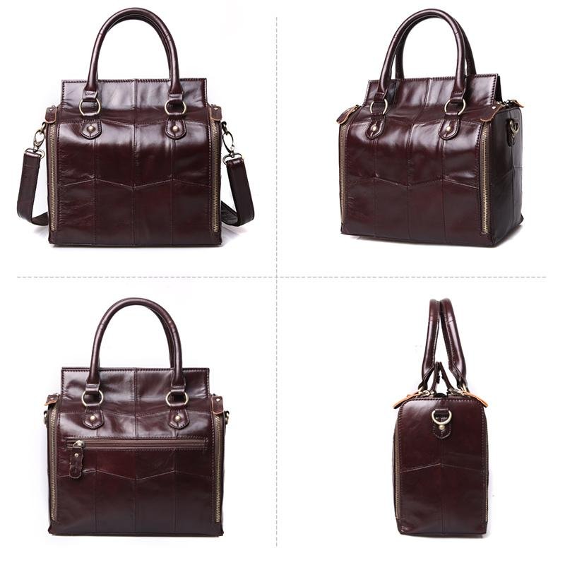 Aniceta Large Capacity Multifunction Leather Handbags Crossbody Bag-popmoca-crossbody 